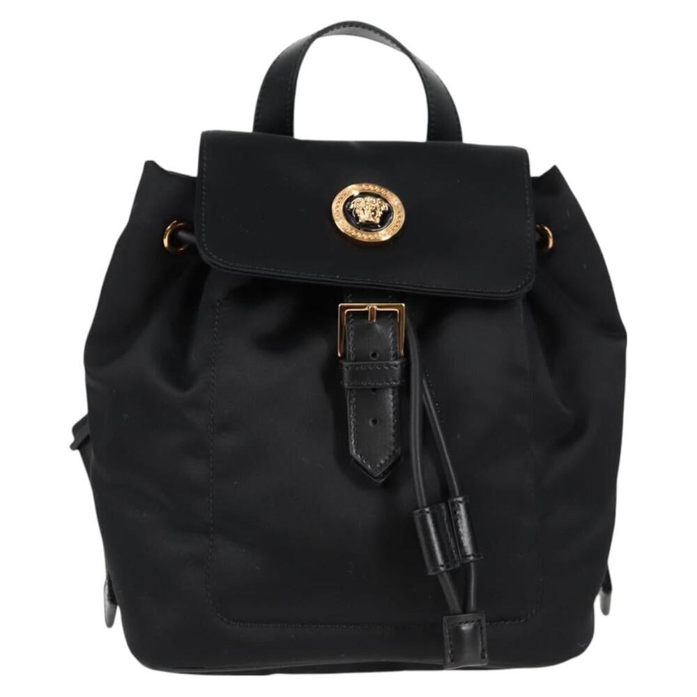 Versace Nylon Backpack Black